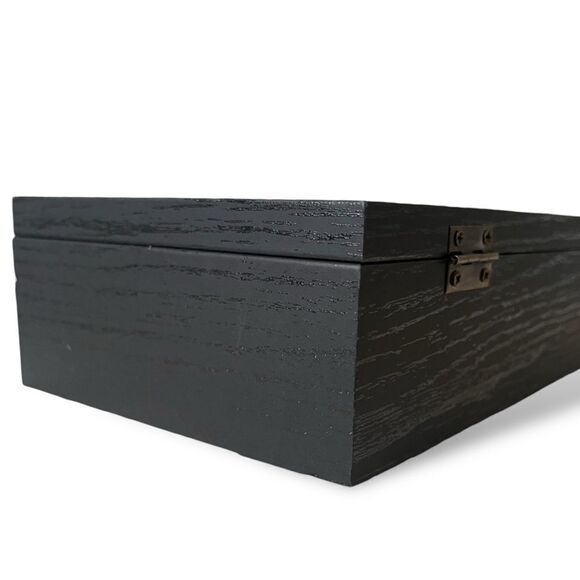 GraduatePro Rustic Black Shadow Box Frame Linen Back Hinged Glass Window - Picture 10 of 16